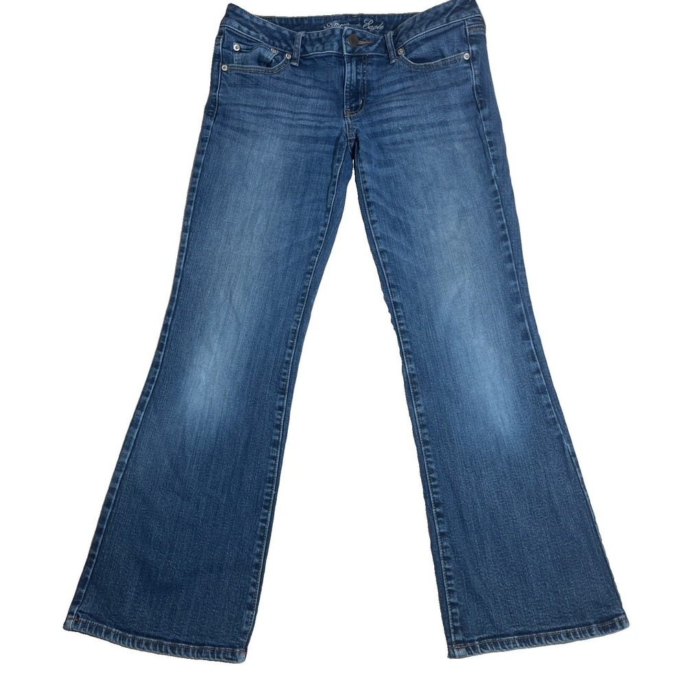 American Eagle Women's 12 Favorite Boyfriend Stretch Jeans Crazy Fade EUC